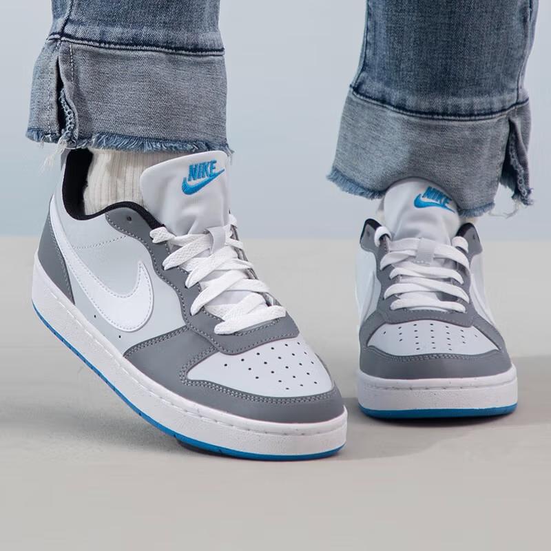 Nike Court Borough Low Recraft 'Platinum Cool Grey Photo Blue' GS DV5456-019