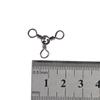 Рыболовные крючки Nickel Swivel Hook Трехсторонний вертлюг Рыболовные вертлюги Тройничные вертлюги Рыболовный соединитель