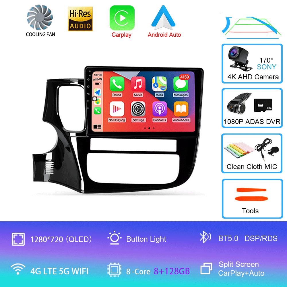 Автомобильное радио Android 14 Carplay для Mitsubishi Outlander 3 GF0W GG0W 2012-2018 Мультимедиа Видео Плеер Навигация Стерео GPS 2din