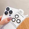 Для iPhone 16 Plus 15 14 Pro Max блестящее закаленное стекло с полным покрытием из алюминиевого сплава защитные линзы для камеры для iPhone 13 Pro Mini 12 11 защитный колпачок