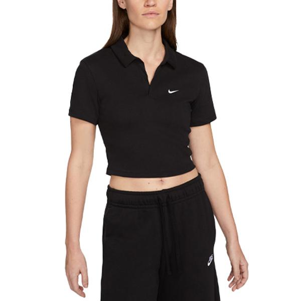 Nike Спортивная рубашка-поло женская черная DV7885-010