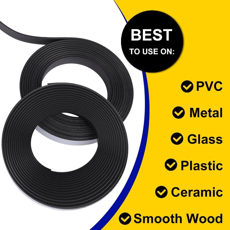 Самоклеящаяся гибкая катушка с магнитной лентой очень подходит для поделок и поделок, досок и холодильников - толщина 2 мм