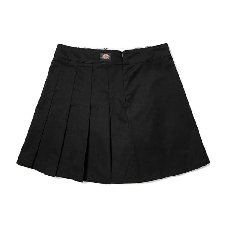 Dickies Casual Short Skirts Women's Black Moderate Pleated Skirt (Unisex) Casual Short Skirts DK011639