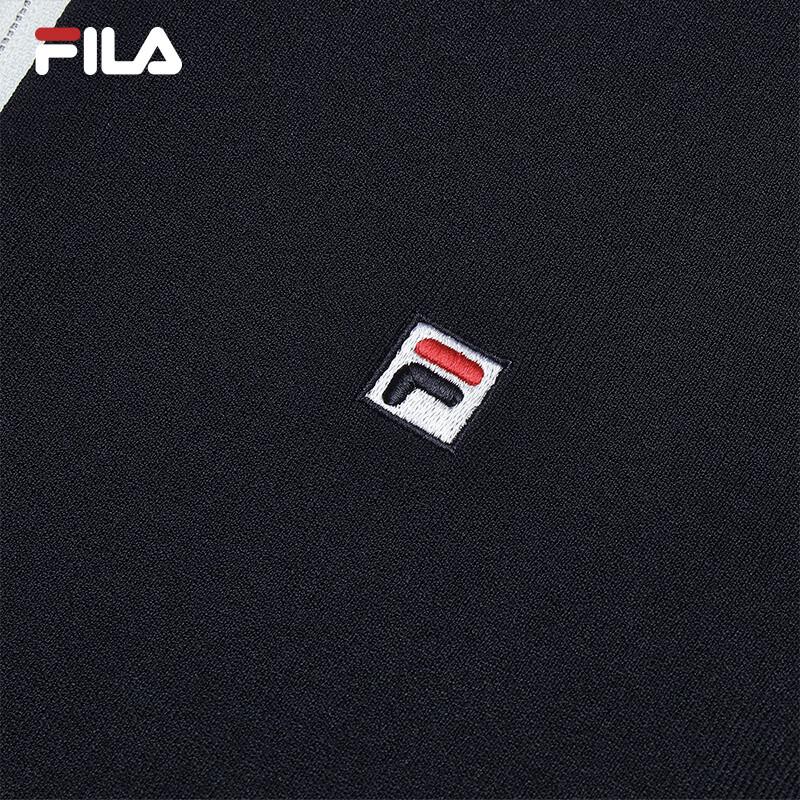 FILA Women's Casual Half-Placket Knitted Sweater