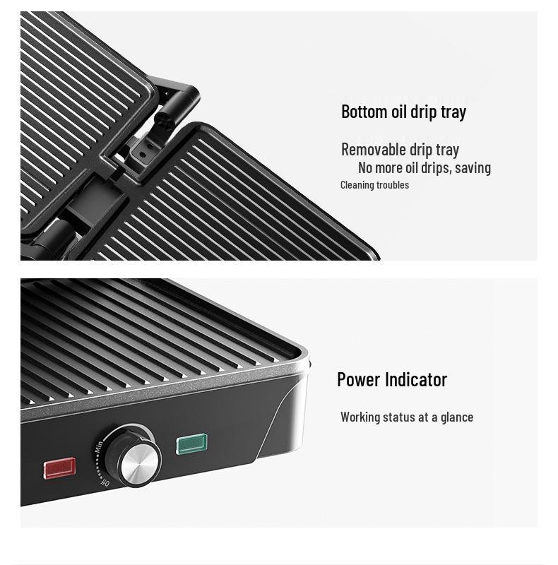 Cross-Border Multi-Functional Breakfast and Panini Grill Machine