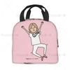 Мультяшная женская сумка для ланча с принтом медсестры для женщин Нет Пара Де Добрар Медсестра в беде Изолированная сумка-холодильник Оксфордская сумка-тоут для еды
