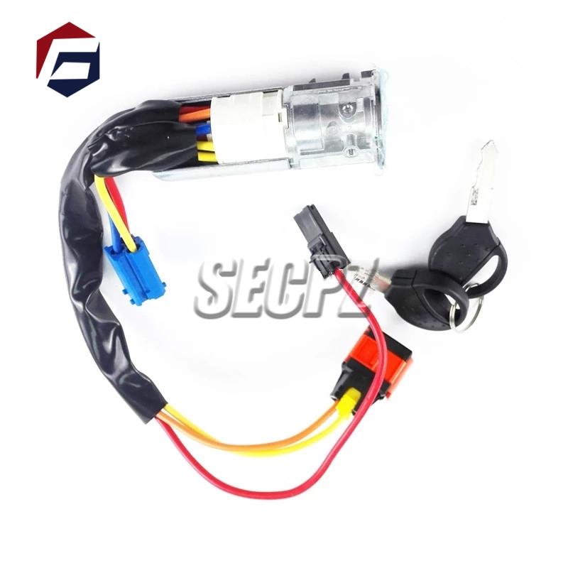 Автомобильный замок зажигания, переключатель стартера с 2 ключами для Peugeot 206 Xsara Bnib Luv