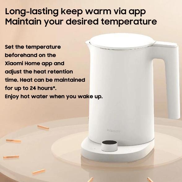 Xiaomi Умный чайник 2 Pro Xiaomi Mijia Термостатический электрический чайник 2 Pro Интеллектуальный светодиодный дисплей Экран Плавная регулировка температуры Чайник