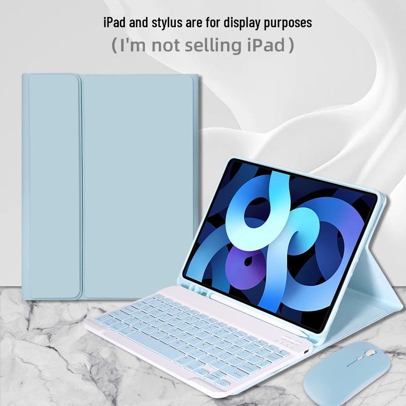 Беспроводная Bluetooth-клавиатура и защитный кожаный чехол для iPad 11-го поколения, планшета Apple M5 2025, Air 13 дюймов.