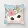 Cute Cat Pattern Decorative Pillowcase Car Sofa Square Cushion Pillowcase
