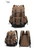 Unisex Waterproof Waxed Canvas Travel Backpack for Outdoor Sports and Laptops