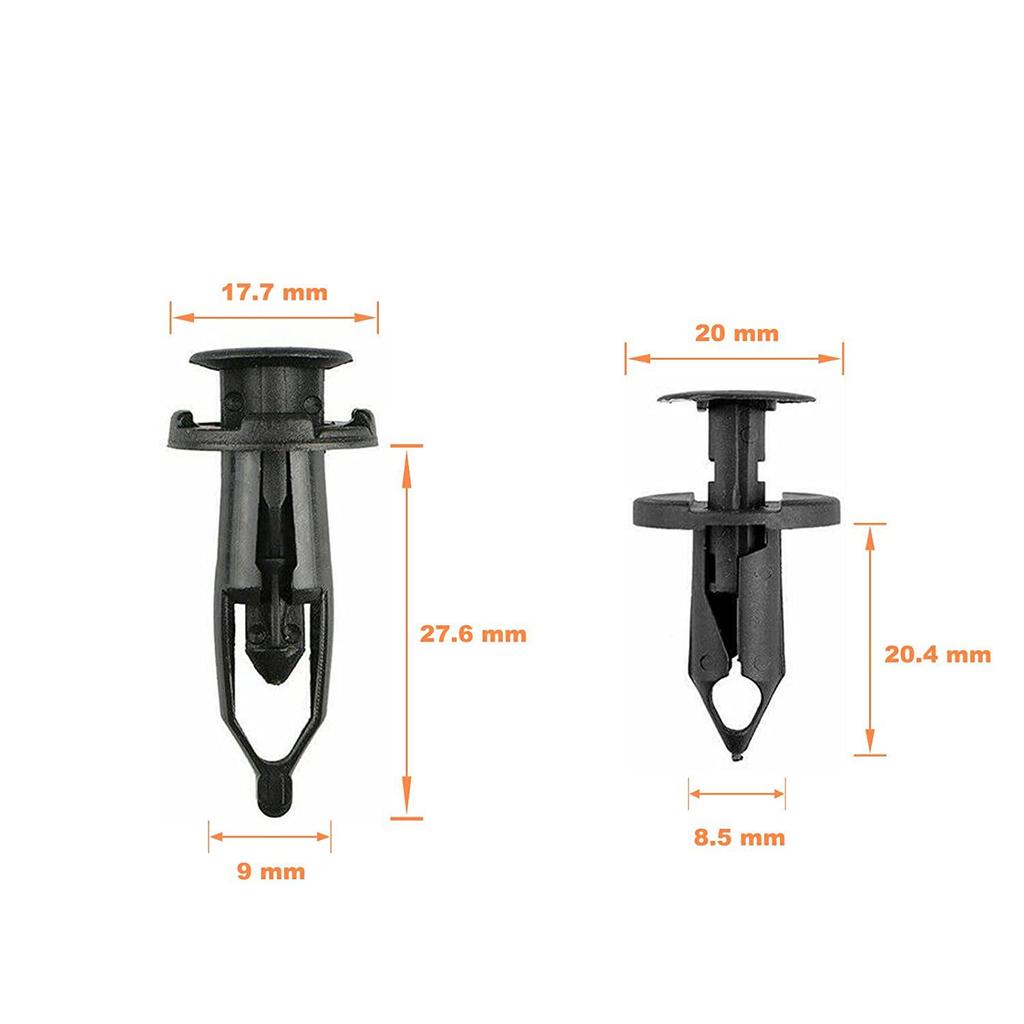 40-Piece Car Fastener Clips for Honda, Mercedes-Benz, Nissan, Toyota, Chevrolet, GMC, Ford, Dodge