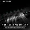 LUCKEASY For Tesla Model Y -2023 Seat Air Outlet Protection Cover Anti-Blocking Cover Interior Modification Accessories