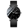 New Men's Watch Waterproof Quartz Watch Genuine Leather Business Watch