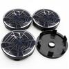 2026 Hot 4PCS 56mm 60mm Unversal Spider Web Badge Emblem Stickers Car Wheel Hub Center Caps Rim Cover    d BMW Tesla Mazda Honda VW CVA8 F35