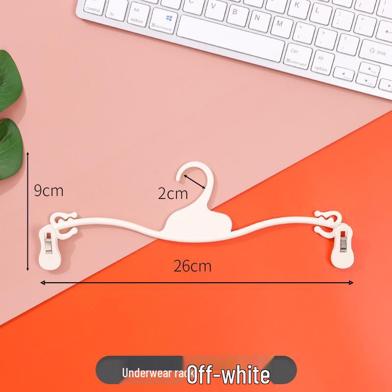 Non-Slip Plastic Bra & Panty Rack with Soft Rubber Clips for Underwear Support