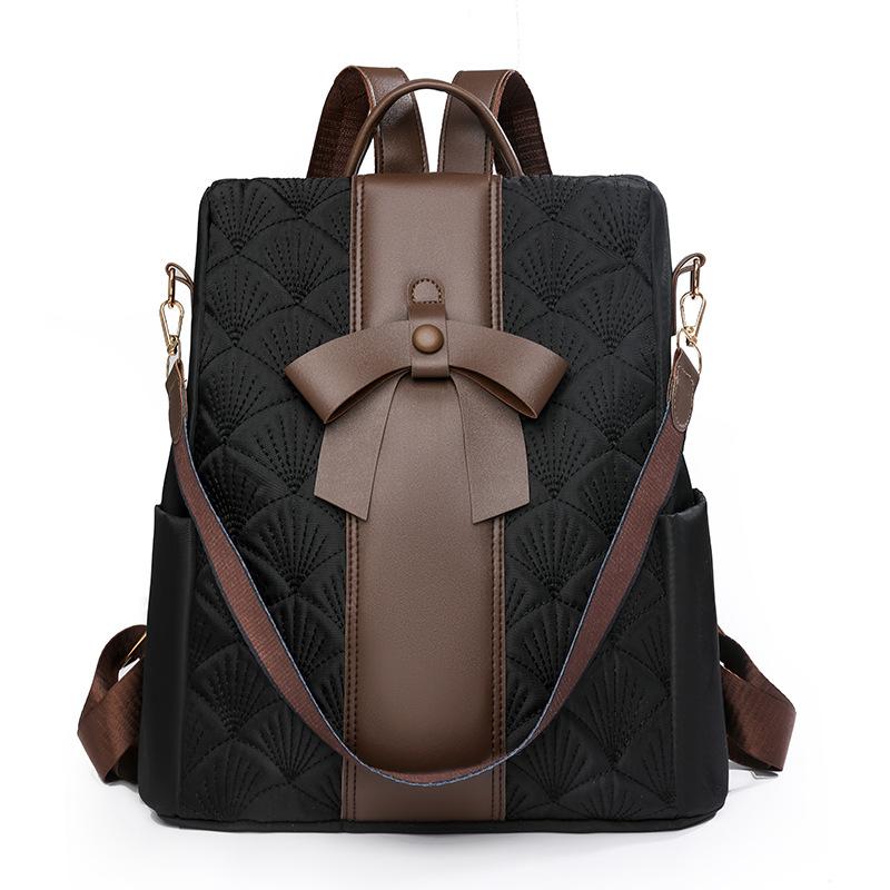 Женский рюкзак с бантом, большой вместимости, противокражный рюкзак, сумка через плечо для поездок