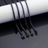 10 pieces width 1.5mm/2mm/2.4mm/3mm stainless steel box chain necklace DIY men's and women's jewelry making