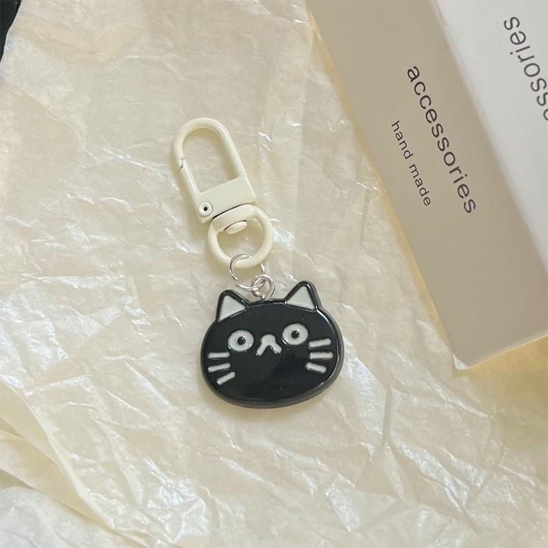 Брелки для ключей Kawaii Cartoon Key Ring для женщин Cute Resin Fish Cat Charms Keyring Fashion Accessories Jewelry Gifts