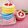 Kawaii Cake Медленнорастущие сжимаемые игрушки для снятия стресса для детей Мягкая игрушка для снятия стресса из искусственной кожи Имитация еды Сжимаемая игрушка для торта