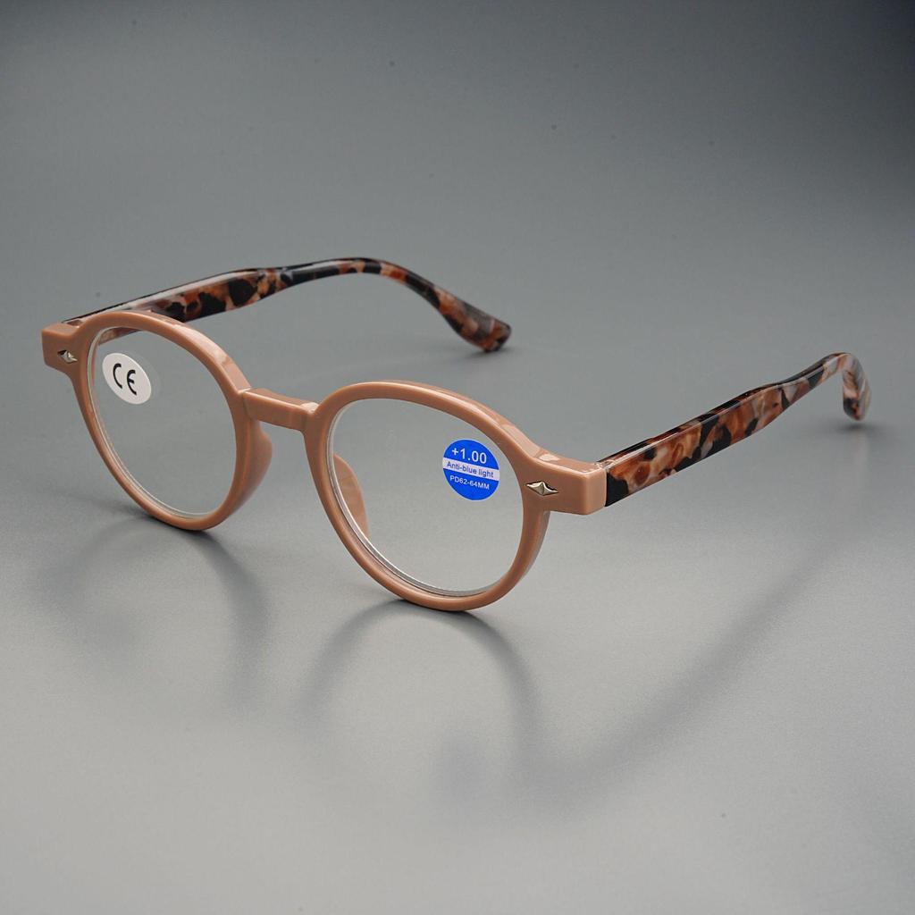 Японские ретро круглые антиусталостные очки для чтения с защитой от синего света 2025