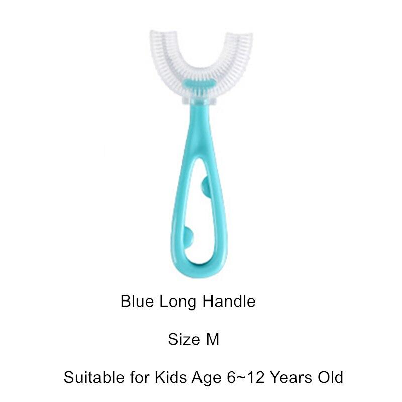 1 шт., детская зубная щетка U-образной формы, детская силиконовая зубная щетка для детей, ручная тренировочная щетка для зубов для малышей, щетка для чистки рта