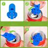 6pcs Multi Colored Beverage Can Opener and Protective Lid Suitable for Parties Barbecu and Beach