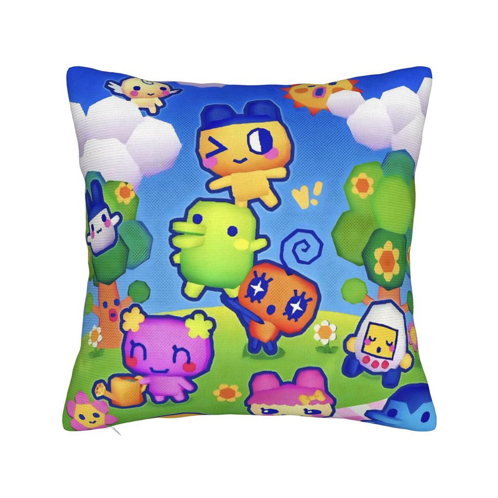 Cartoon T-Tamagotchi Pillowcase Product Printed Cushion Cover Decoration Throw Pillow Case Cover Home Multiple Sizes