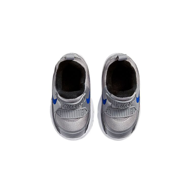 Nike Air Max Tiny 90 Слипоны Амортизация Низкие Кроссовки для Бега Детские Кроссовки Металлик-Серебристый 881924-017