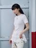 THE GREEN LAB Tiered Short Sleeve T-Shirt [Ivory]