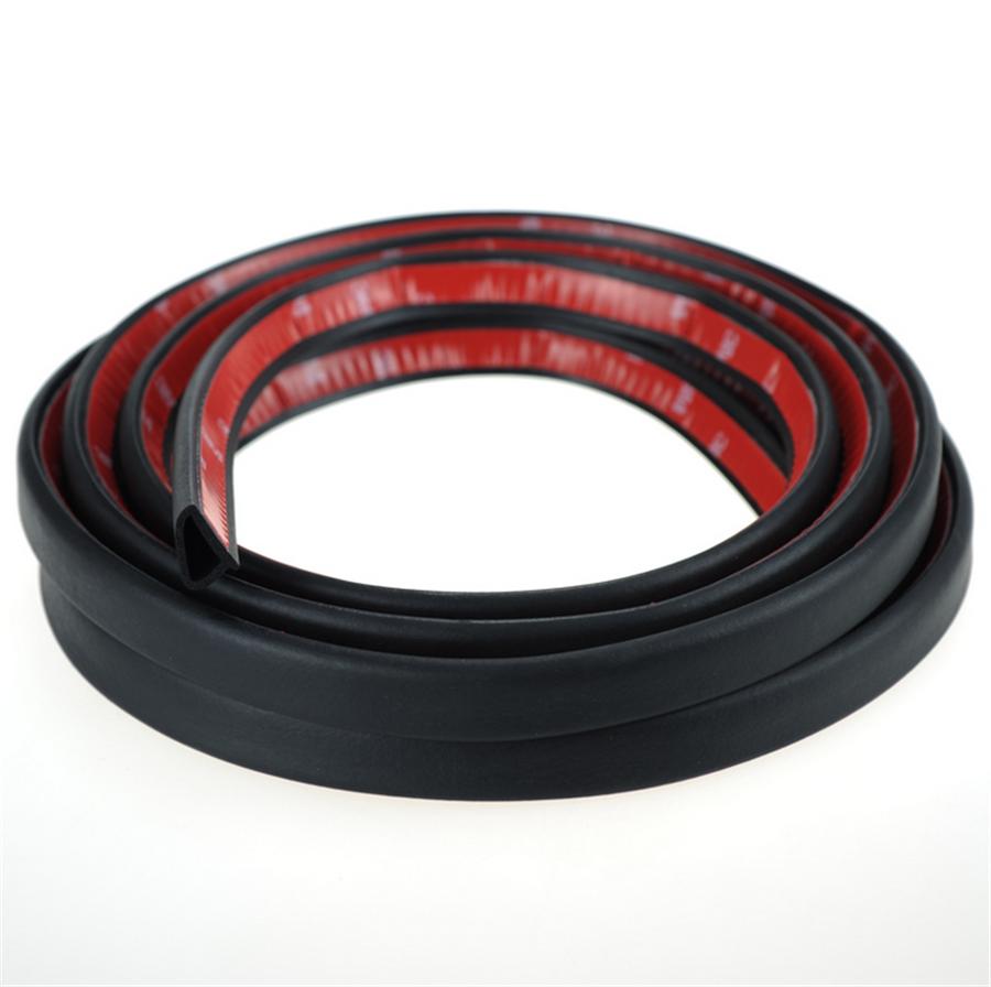 Car Door Seal Strip Rubber 4 Meter Sloping D Type Waterproof Trim Sound Insulati