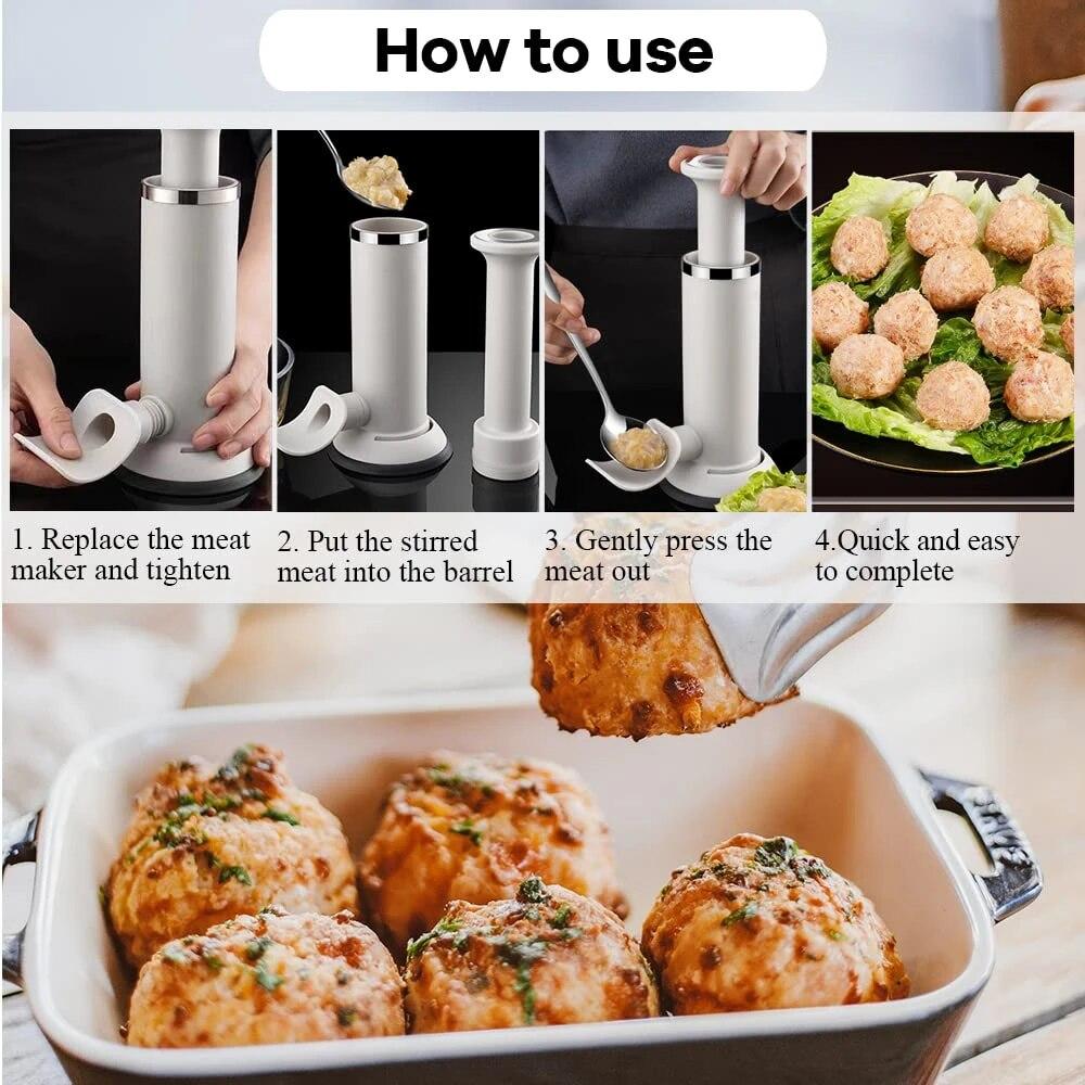 Vertical Sausage Maker Machine Sausages Making Kit Manual Stuffer Meatball Maker Kitchen Tools