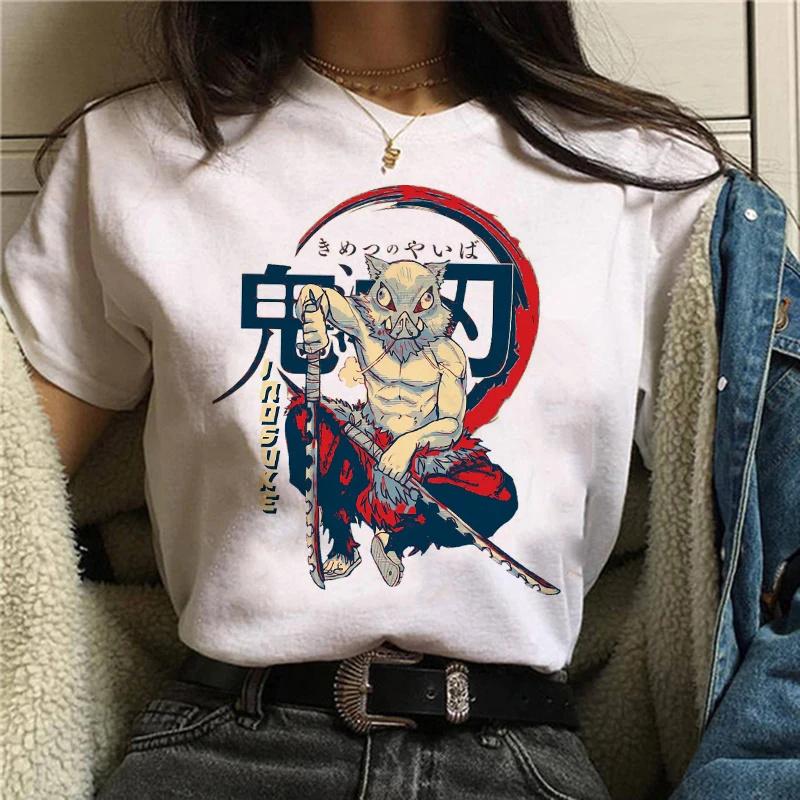 Футболка Demon Slayer Unisex Kimetsu No Yaiba Nezuko Футболка feUnisex Tanjirou Kamado Graphic Tee Shirt Японская аниме-футболка Unisexga