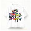 Roblox Летняя футболка для детей-геймеров Одежда для мальчиков Девочек Аниме С коротким рукавом