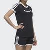 (WMNS) adidas neo Yellow Crossover Sports Short Sleeve Black Women's GL7212