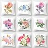 Rose Flower Decorative Pillowcase Car Ornaments Office Living Room Home Throw Pillow Cover45*45 Pillowcase 40x40cm 50x50