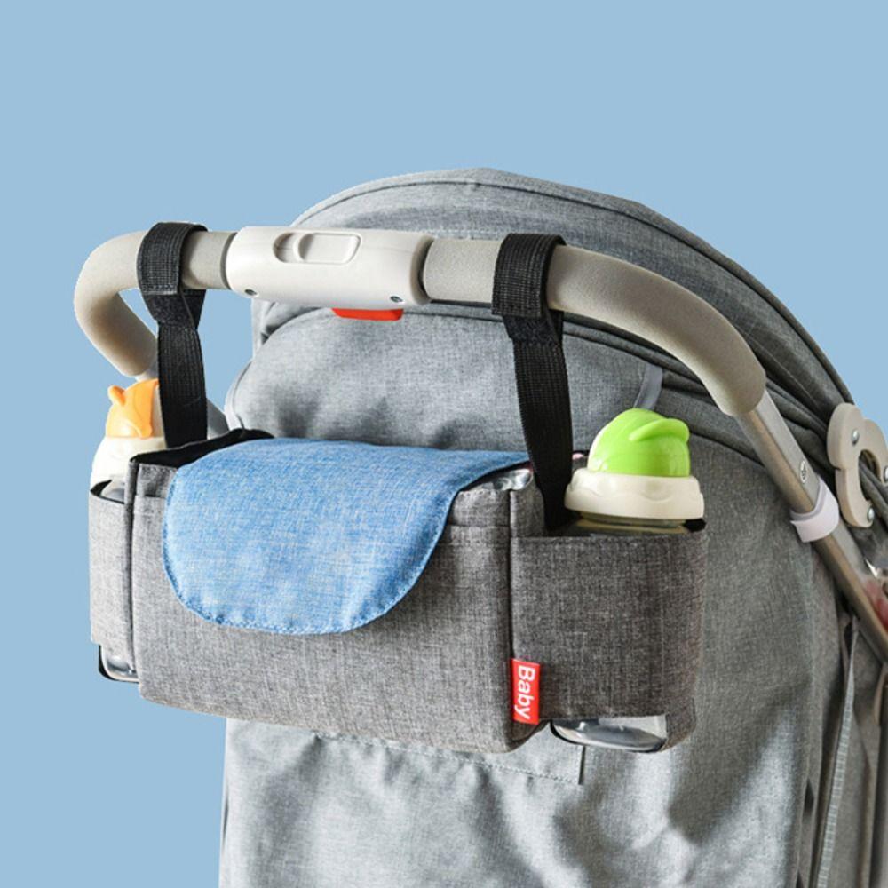 Большая вместительная сумка-органайзер для коляски, сумка для хранения бутылочек для подгузников, сумка для детской коляски