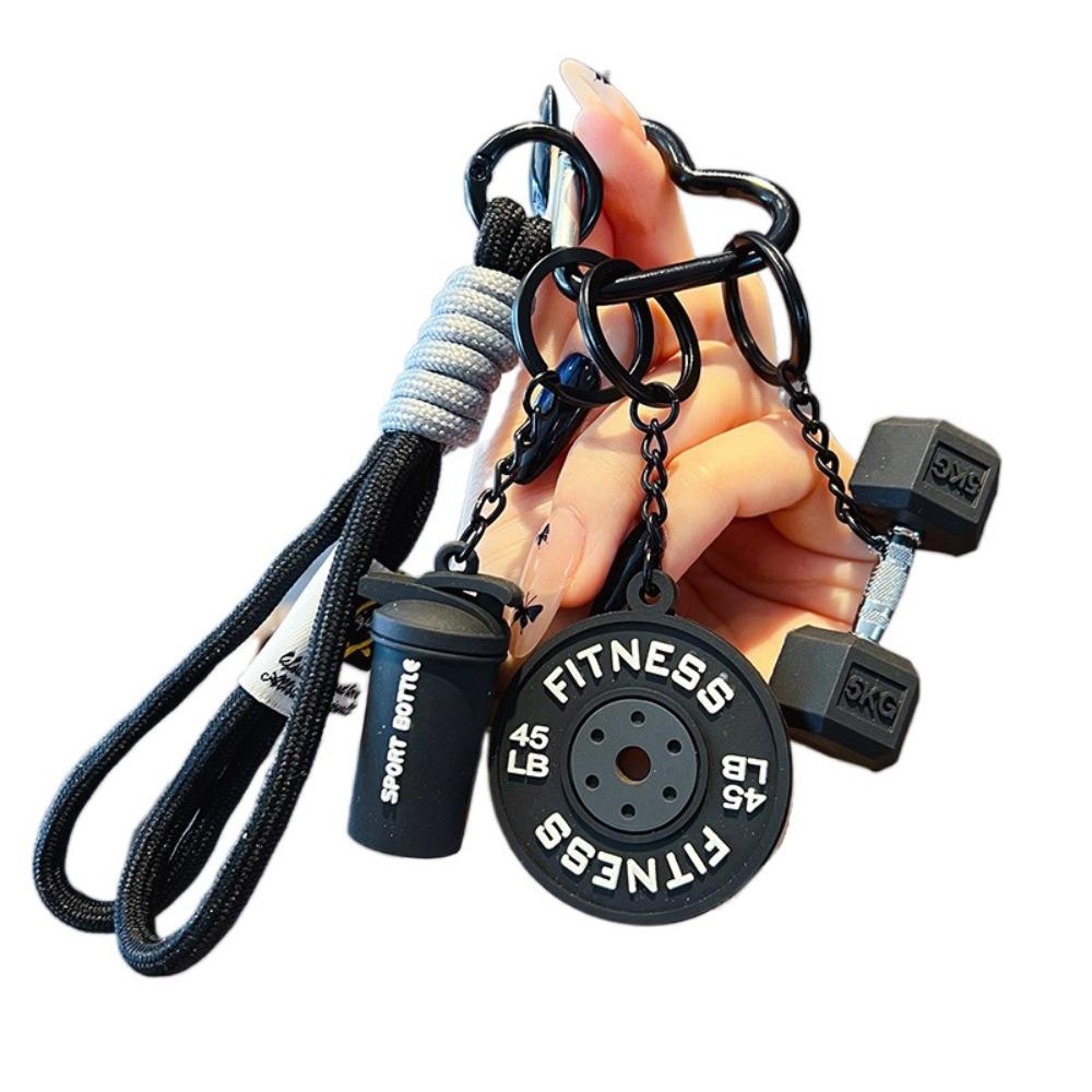 Kettle Bells Simulation Dumbbells Keyring Bag Charm Fitness Series Pendant Gifts