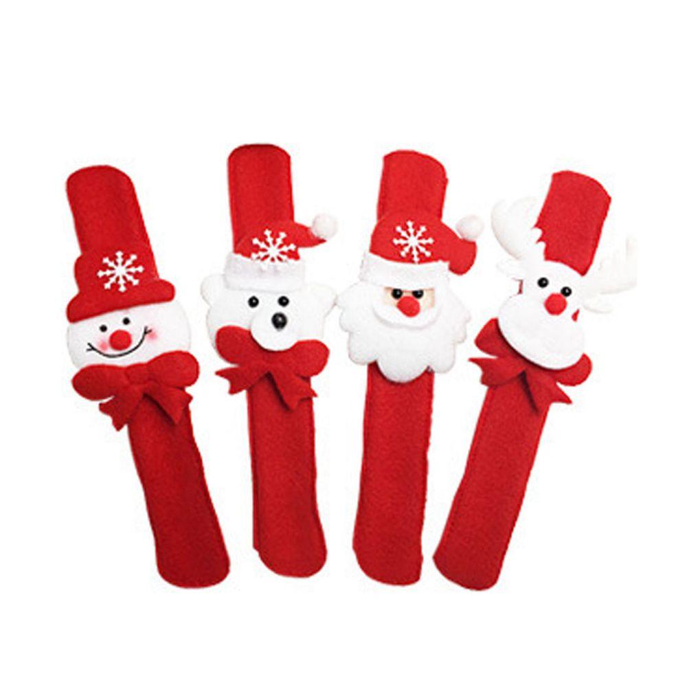 Bear Children Toys Xmas Gift Snowman Santa Claus Christmas Wrist Strap Patting Circle Bracelet