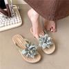 Flower Cool Slippers Women's Outerwear Ins Summer New Versatile Flip-flops Non-slip Beach Cool Slippers