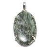 Подвеска из стерлингового серебра 925 пробы с натуральным серафинитом ручной работы 2,17 дюйма R0O62