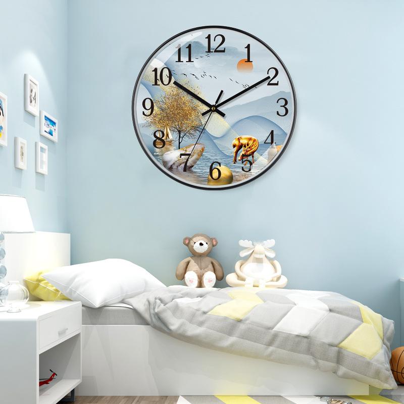 12 дюймов 30 см Гостиная Голова оленя Модный Современный Минималистичный Художественный Декор Креативные Кварцевые Часы Настенные Часы