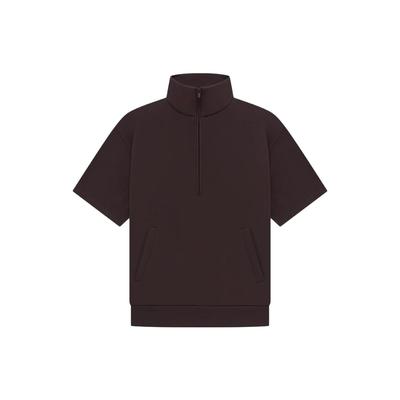 Essentials Drop 2 SS23 Длинный рукав Полумолния средней длины Толстовка Мужские топы Off-Black 192BT224310F