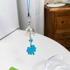 Fashionable Luck Clovers Charm Sturdy Acrylic Phone Chain Four Leaf Clovers Chimes Pendant for Mobiles Decoration