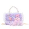 Pvc Fashionable Chain Bag For Children With Adorable Bowknot And Lining Breathable