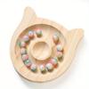 Wooden Beading Design Board Suitable Bracelet Display Stand for Jewelry Making Necklaces Crafts Tray