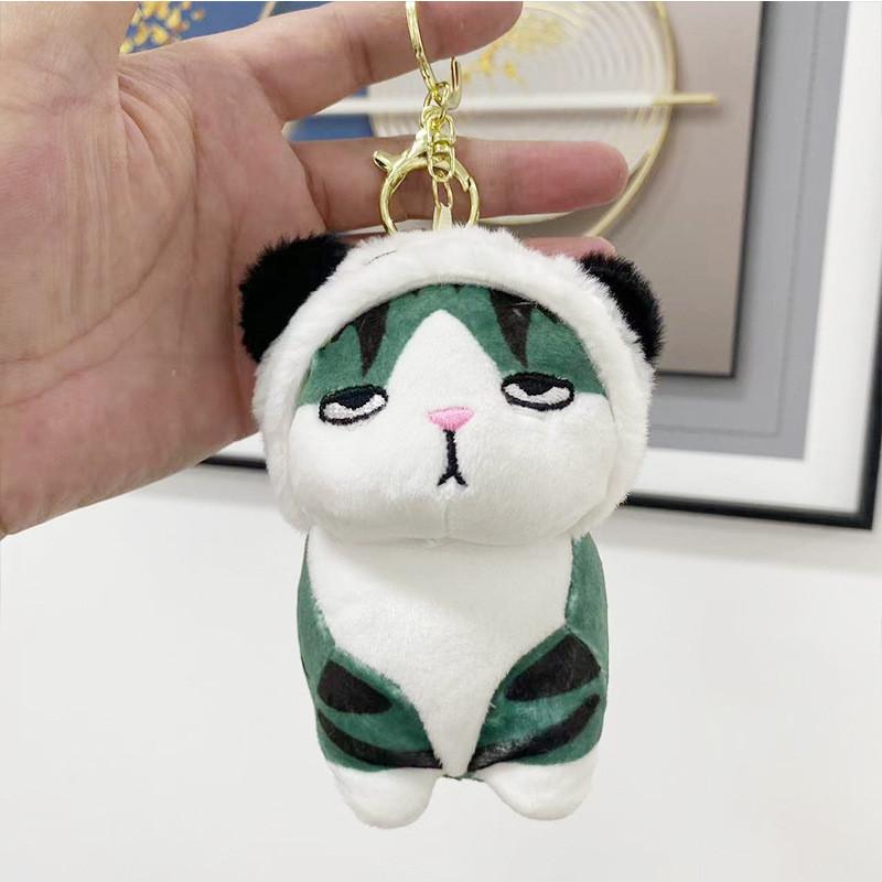 Charming Cat Plush Keychain Unique Cartoon Doll Soft Toy Backpack Pendant Gift Idea