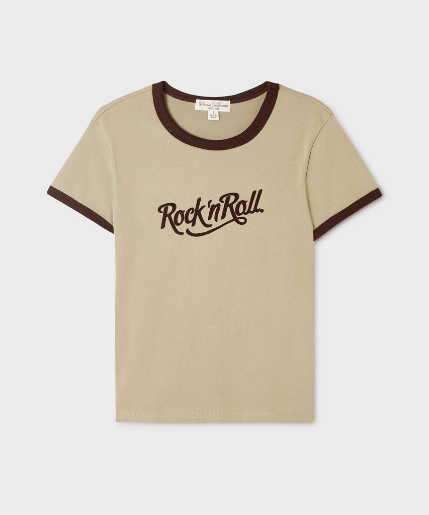 Футболка в стиле рингер с надписью WHO.A.U Rock(F) / Whrag3721F