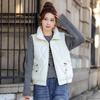 Down Cotton Vest Women's Autumn and Winter Short Cotton Jacket Versatile Down Cotton Vest Vest Vest Vest Stand Collar Vest Jacket Batch