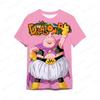 Dragon Ball Anime High Street Vegeta Funny TShirts Goku Gym T-shirt Man Clothes Harajuku Style Anime Summer 3D Print Streetwear